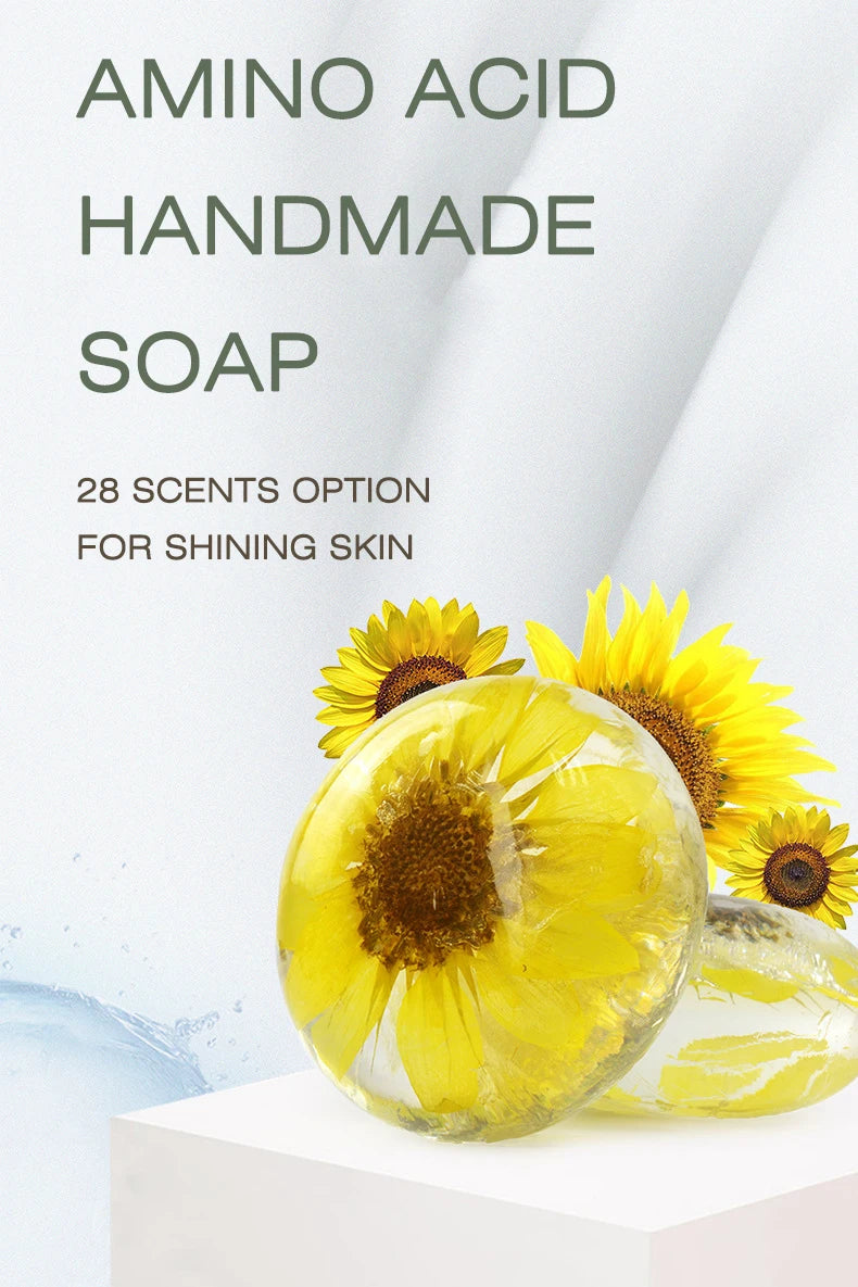 Amino Acid Floral Handmade Bar Soap