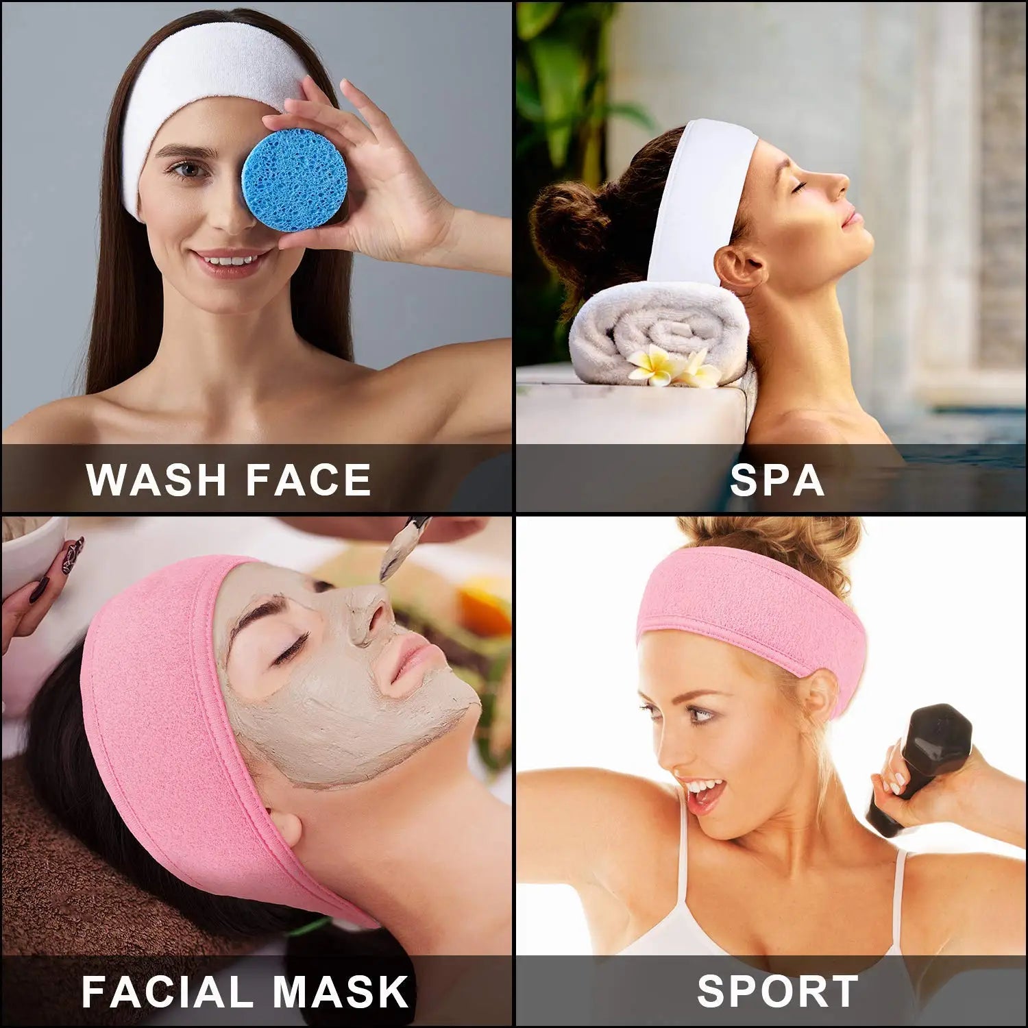 Adjustable Women's Spa Headband