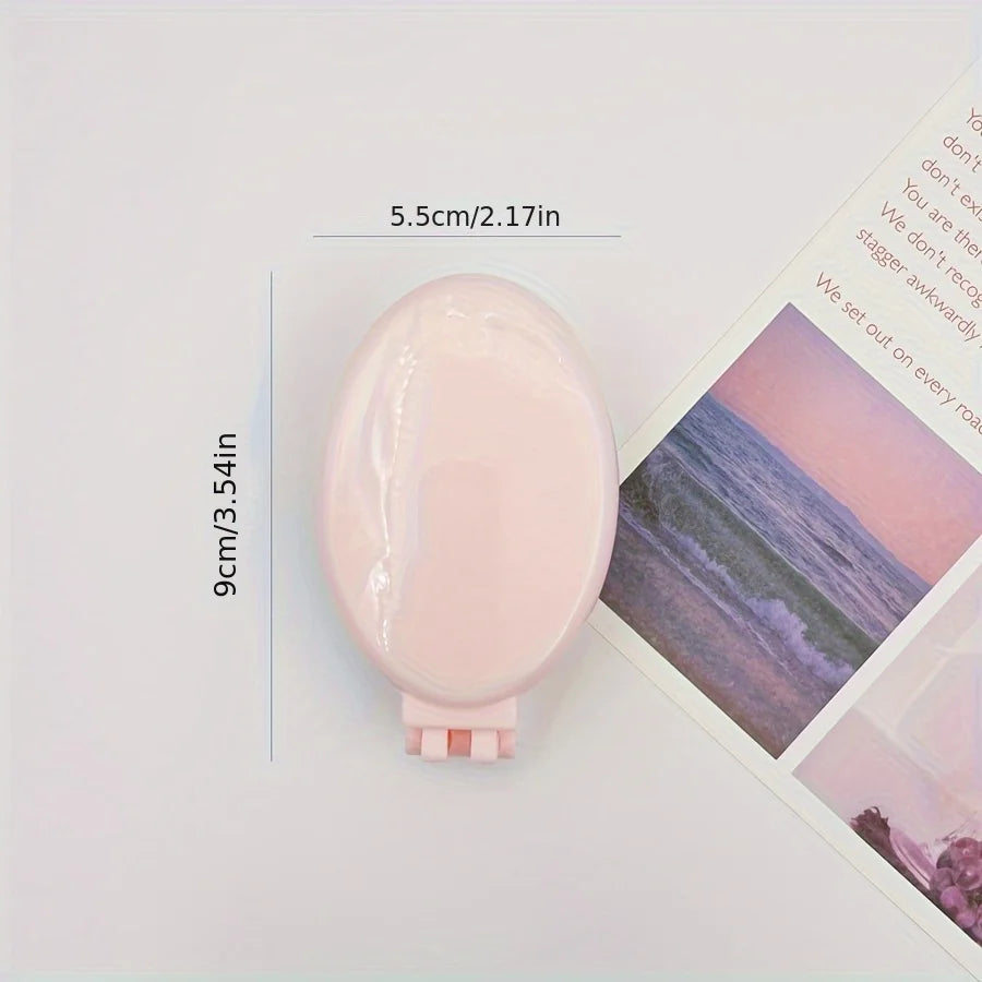 Foldable Travel Hair Brush with Mirror
