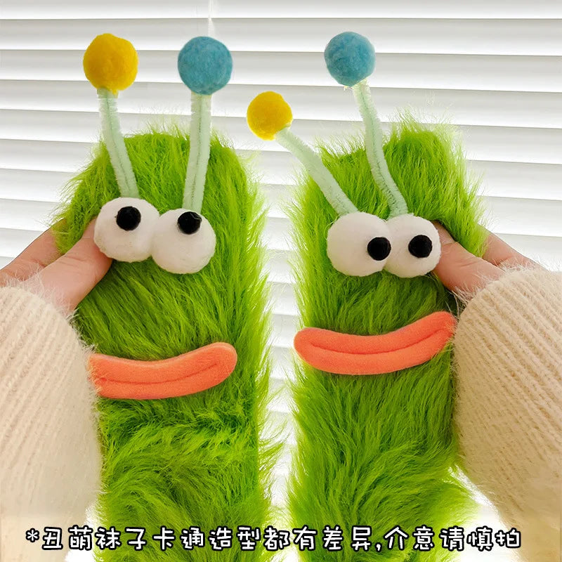 Funny Monster Socks Women