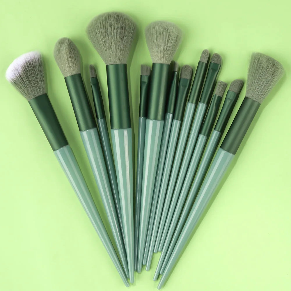 13PCS Makeup Brush Set with Puffs