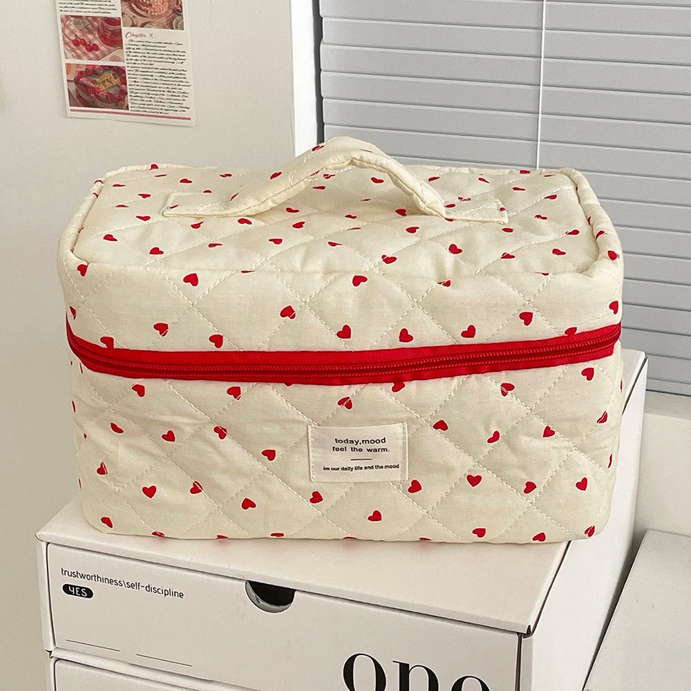 Ins Style Heart Cosmetic Storage Bag (