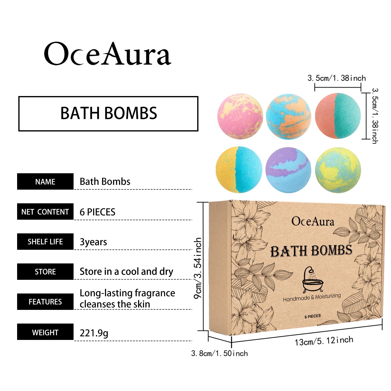 Floral Bath Bomb Set