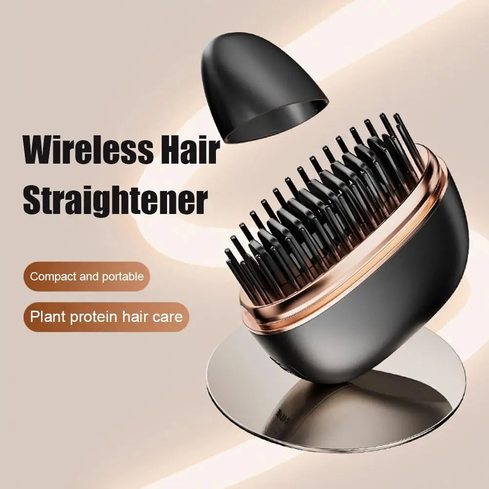 Wireless Hair Straightener Brush