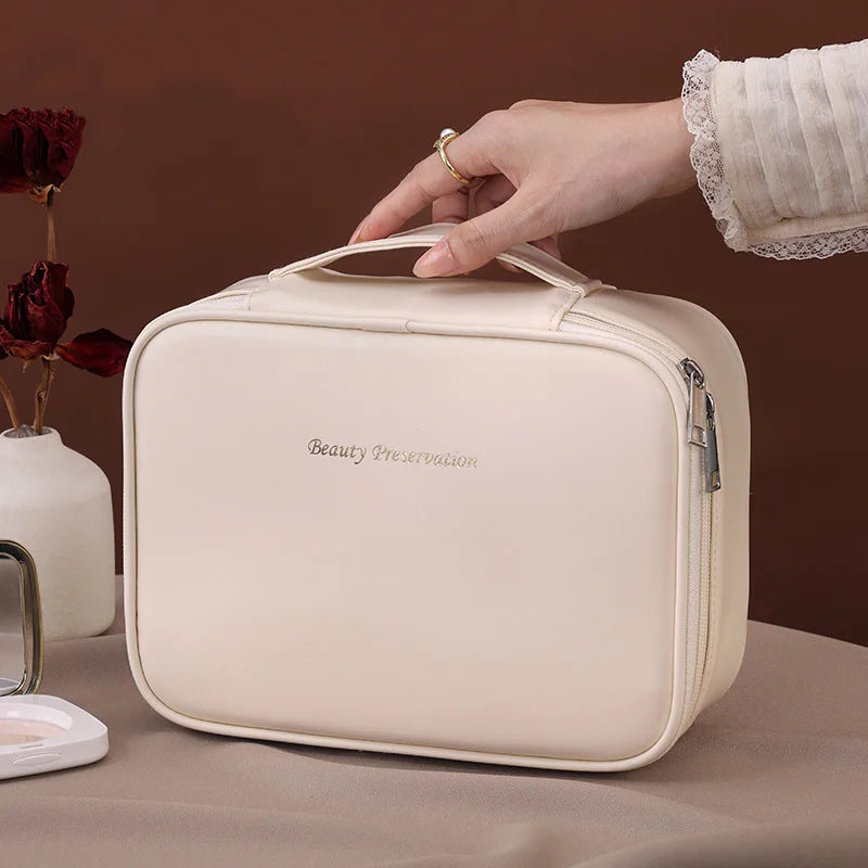 Double Layer Travel Cosmetic Organizer