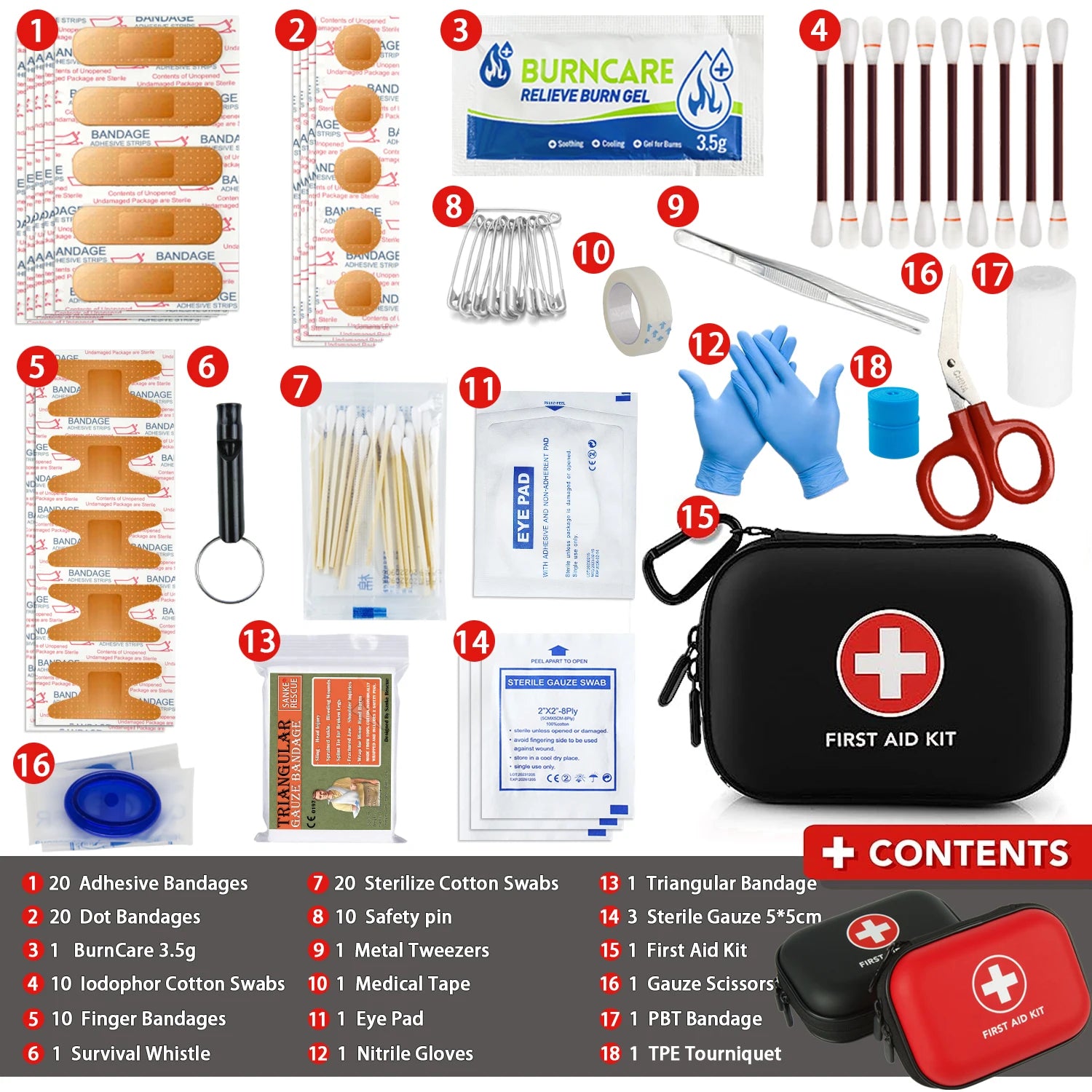 Emergency Medical Bag for Outdoor & Home
