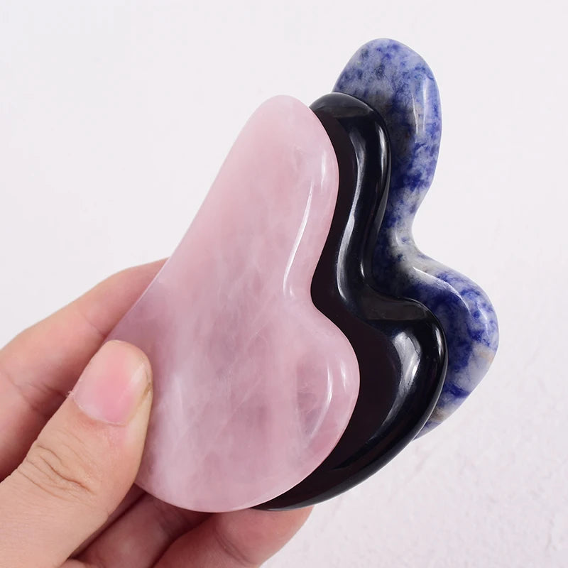 Natural Jade Gua Sha Scraper Facial Massager Tool