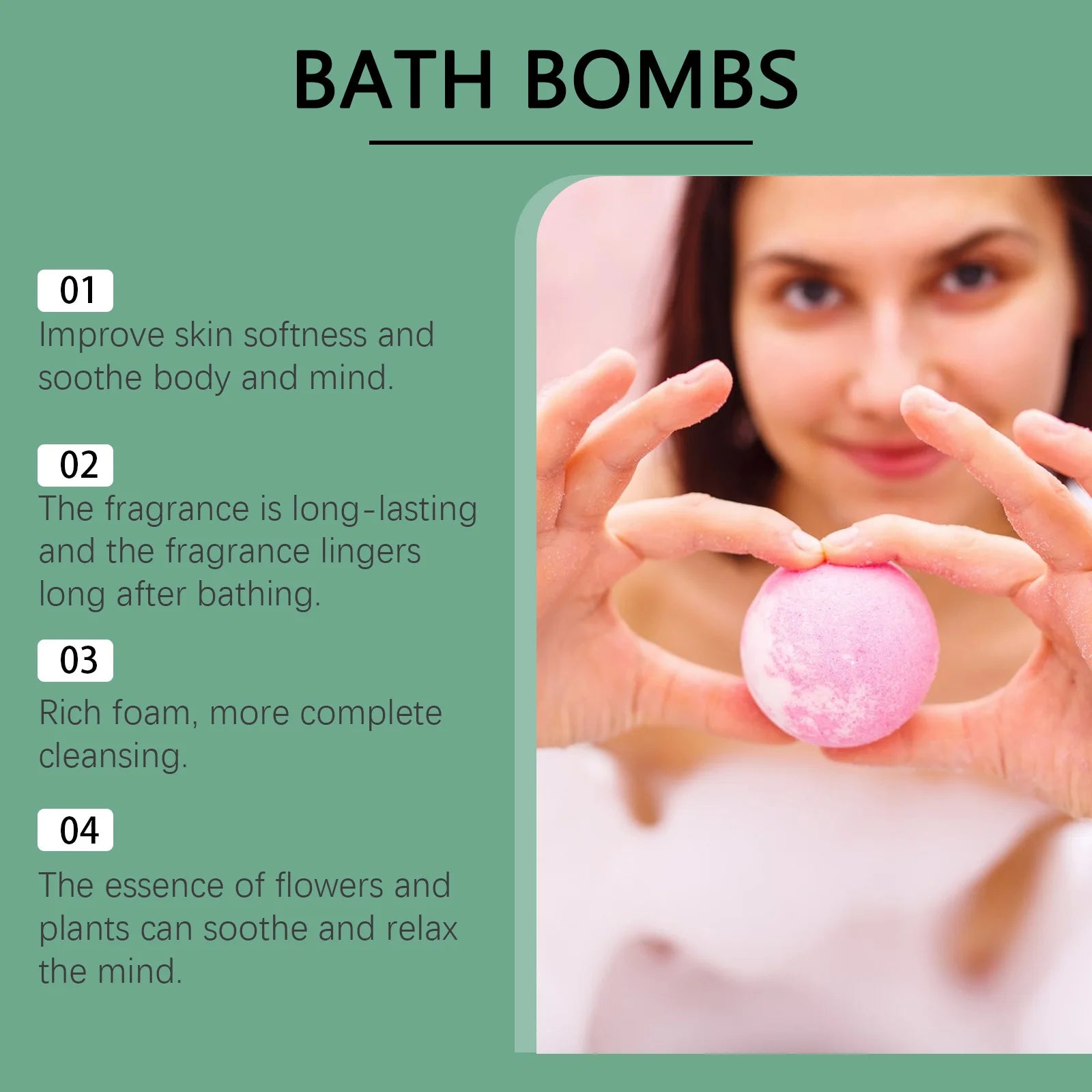 Christmas Colorful Bath Bombs Set