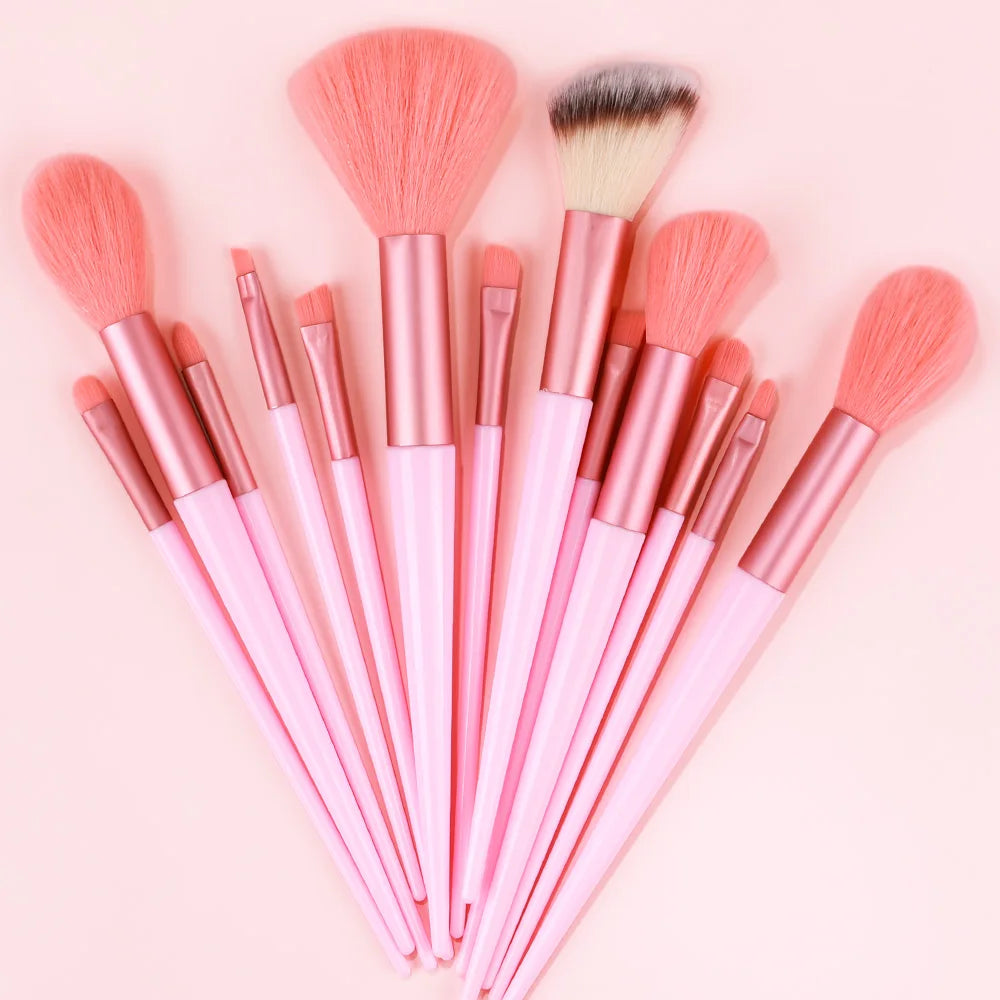 13PCS Makeup Brush Set with Puffs