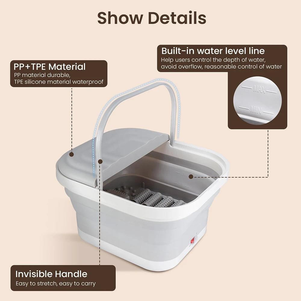 Portable Thermostatic Foot Massage Tub