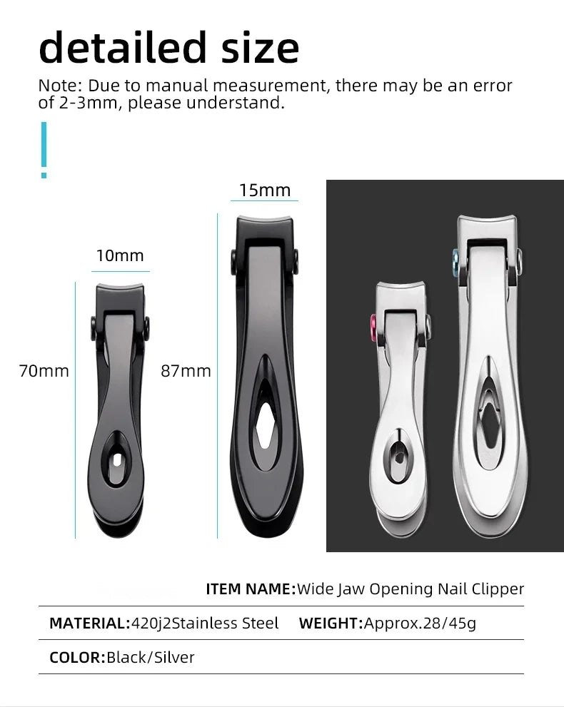 Stainless Steel Nail Clippers Cutter
