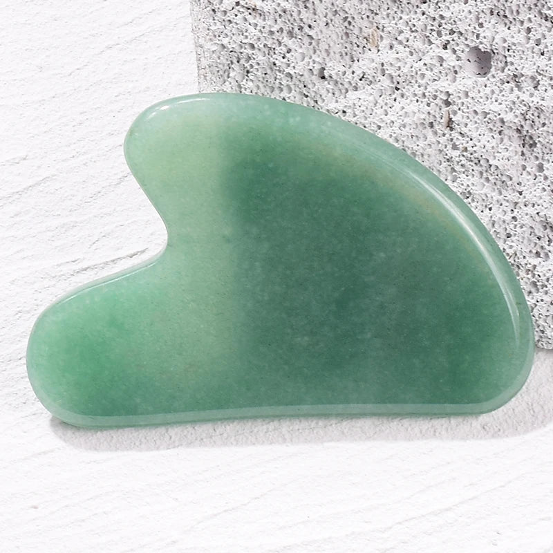 Natural Jade Gua Sha Scraper Facial Massager Tool