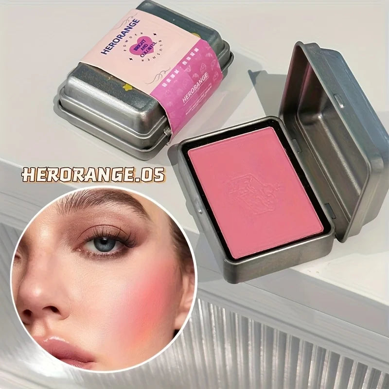 Herorange 6-Color Tinplate Blush Palette