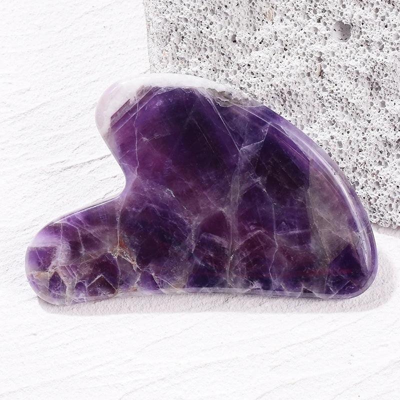 Natural Jade Gua Sha Scraper Facial Massager Tool