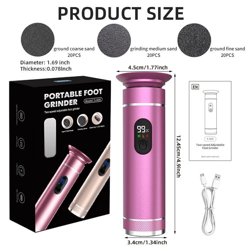 Aluminum Alloy Electric Foot Grinder