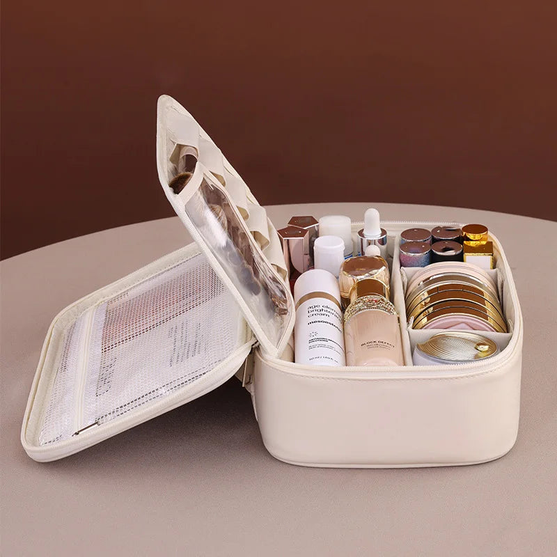 Double Layer Travel Cosmetic Organizer