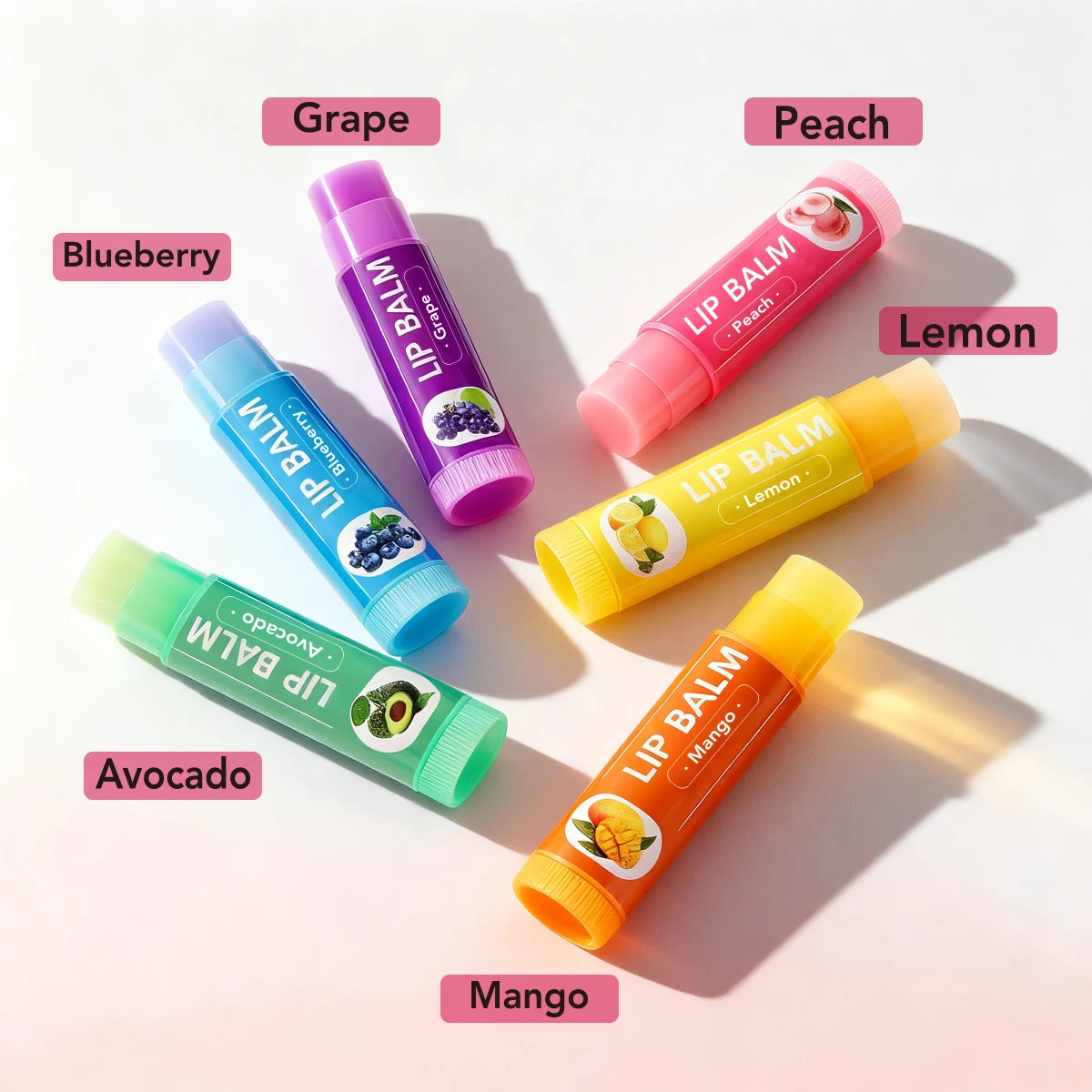 Cute Fruit Lip Balm Set
