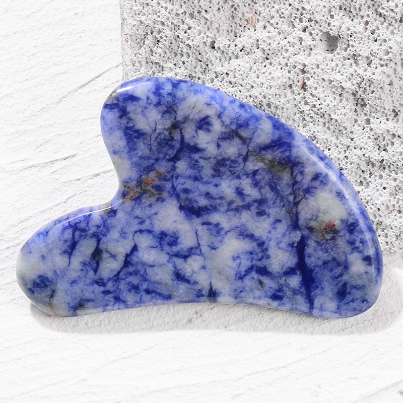 Natural Jade Gua Sha Scraper Facial Massager Tool