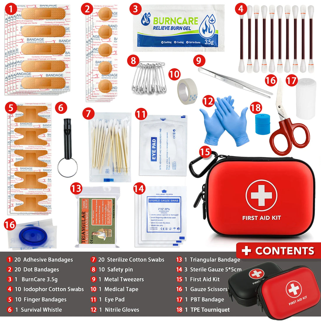 Emergency Medical Bag for Outdoor & Home