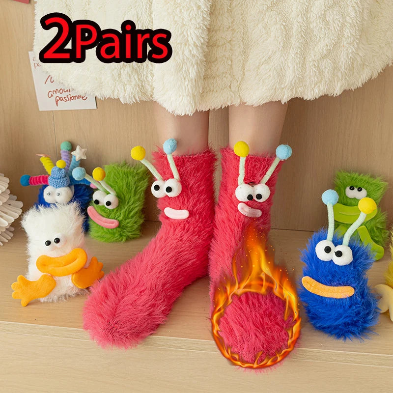 Funny Monster Socks Women