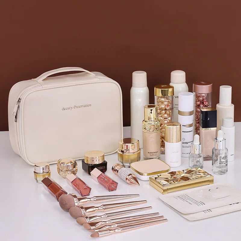 Double Layer Travel Cosmetic Organizer