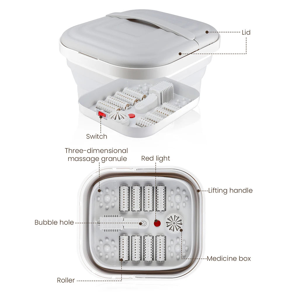 Portable Thermostatic Foot Massage Tub