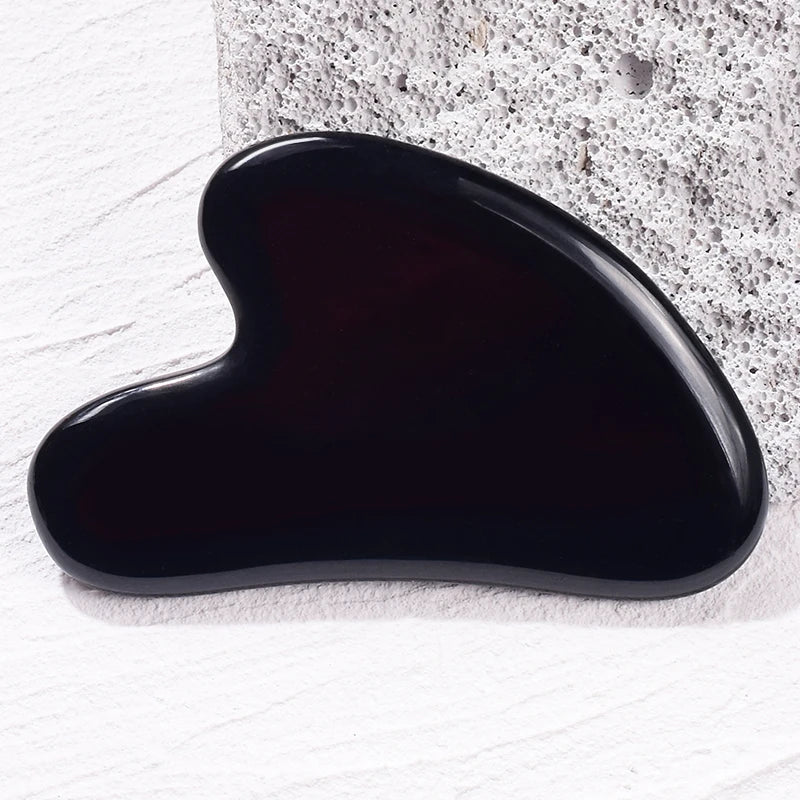Natural Jade Gua Sha Scraper Facial Massager Tool