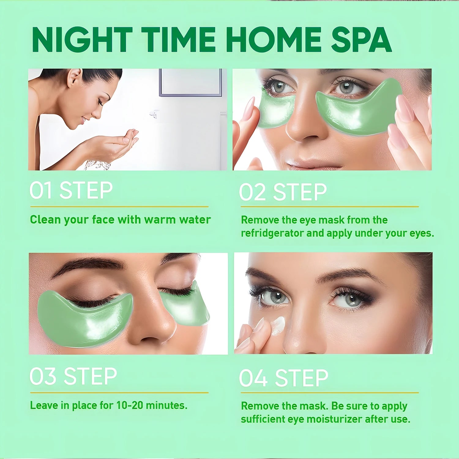 Seaweed hyaluronic acid eye mask