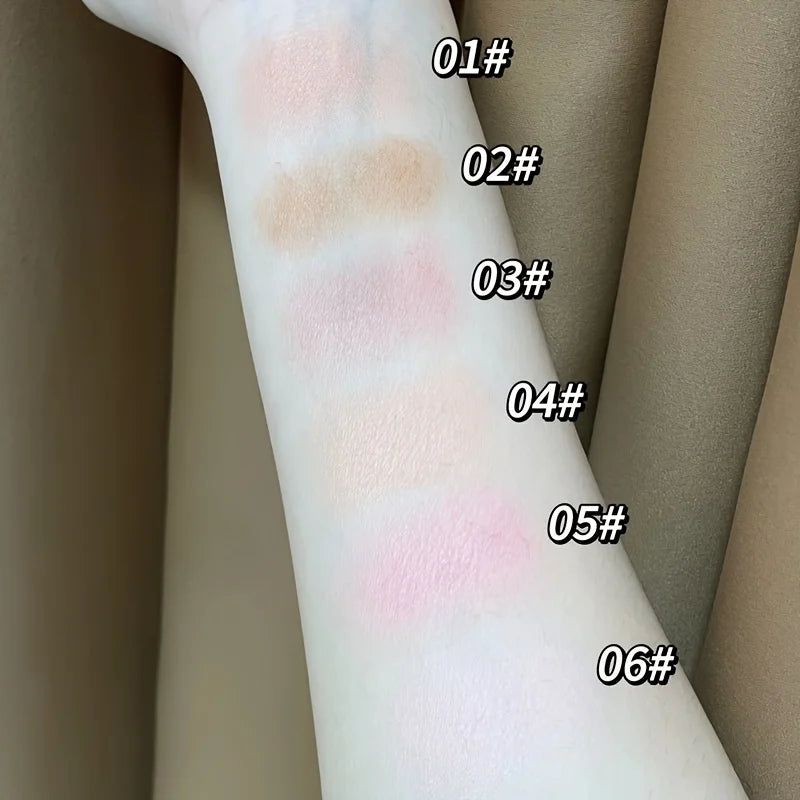 Herorange 6-Color Tinplate Blush Palette