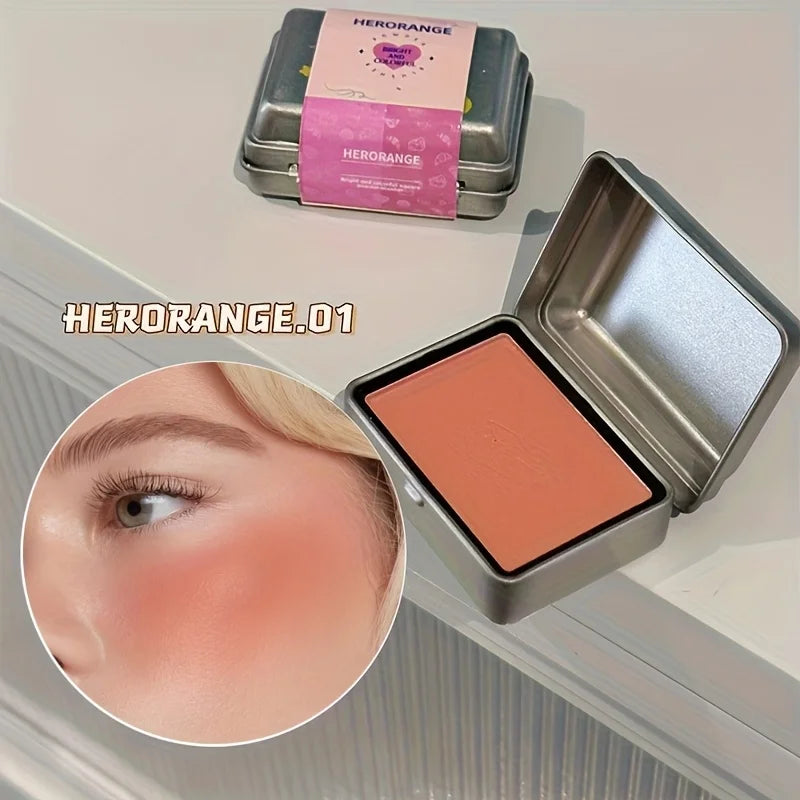 Herorange 6-Color Tinplate Blush Palette