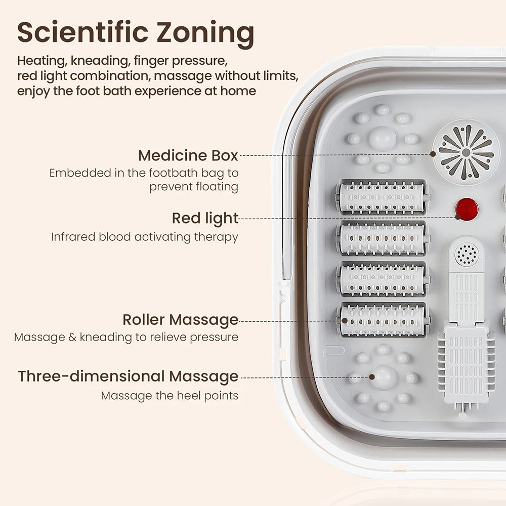 Portable Thermostatic Foot Massage Tub