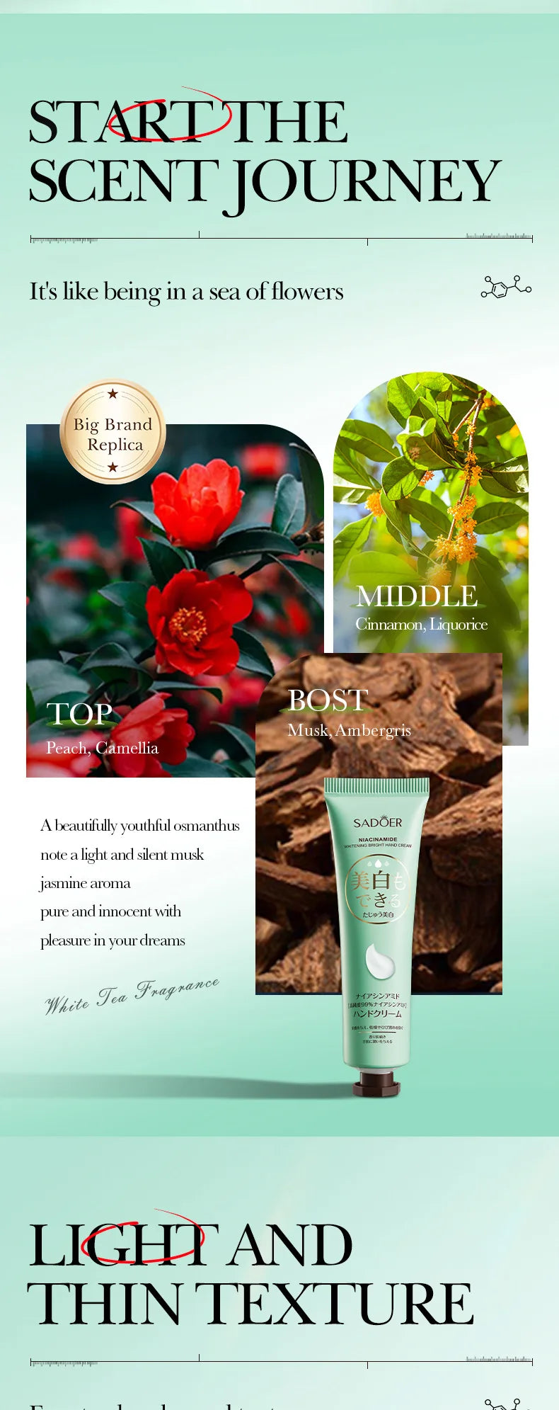 Anti-Drying Crack Moisturizing Brightening Repairing Hand Creams