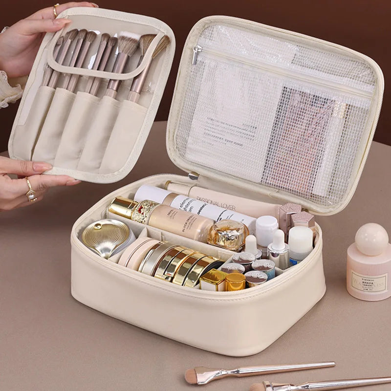 Double Layer Travel Cosmetic Organizer