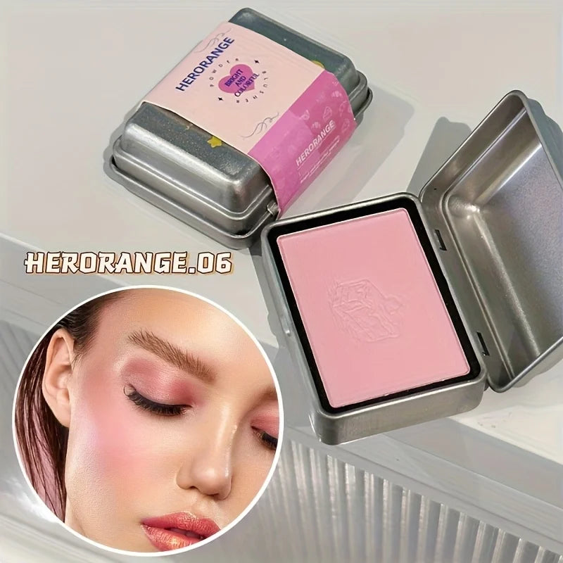 Herorange 6-Color Tinplate Blush Palette