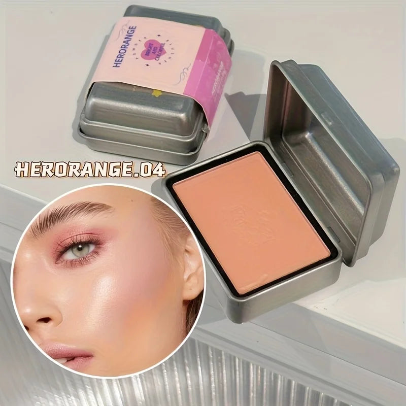 Herorange 6-Color Tinplate Blush Palette