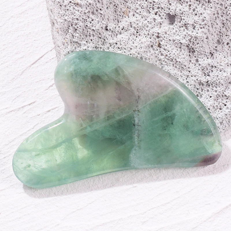 Natural Jade Gua Sha Scraper Facial Massager Tool