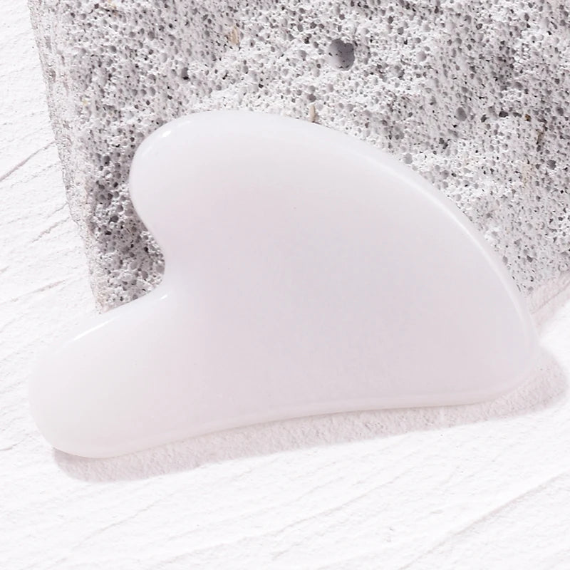 Natural Jade Gua Sha Scraper Facial Massager Tool