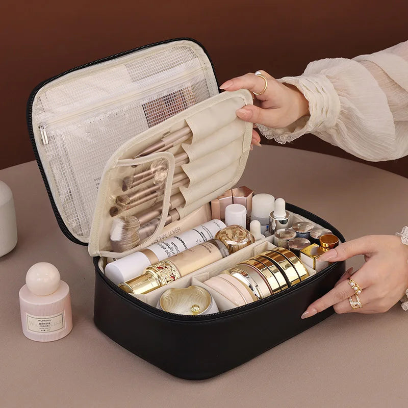 Double Layer Travel Cosmetic Organizer