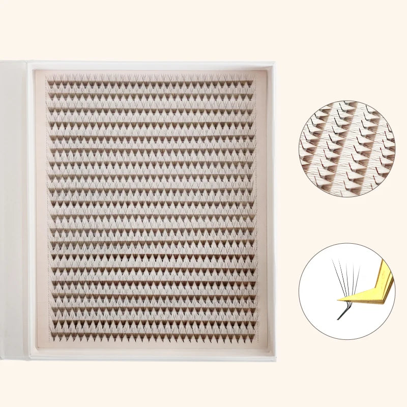 Matte Ultra Dark L/M Curl Lash Fans