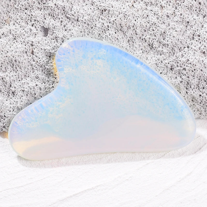 Natural Jade Gua Sha Scraper Facial Massager Tool