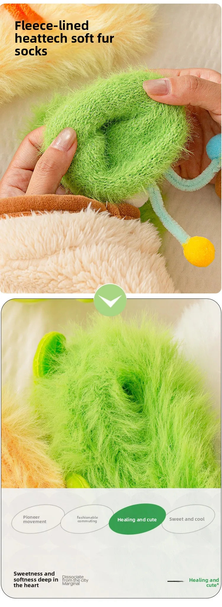 Funny Monster Socks Women