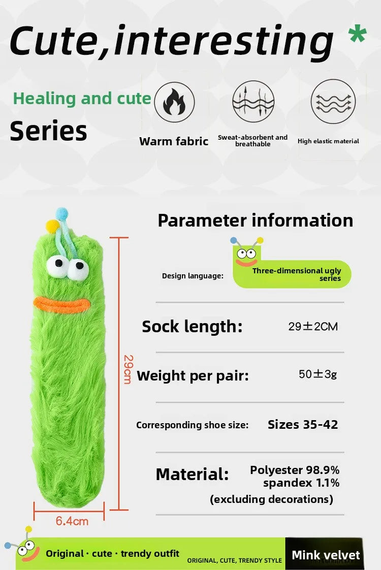 Funny Monster Socks Women