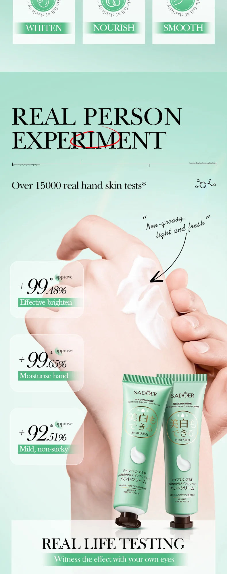 Anti-Drying Crack Moisturizing Brightening Repairing Hand Creams
