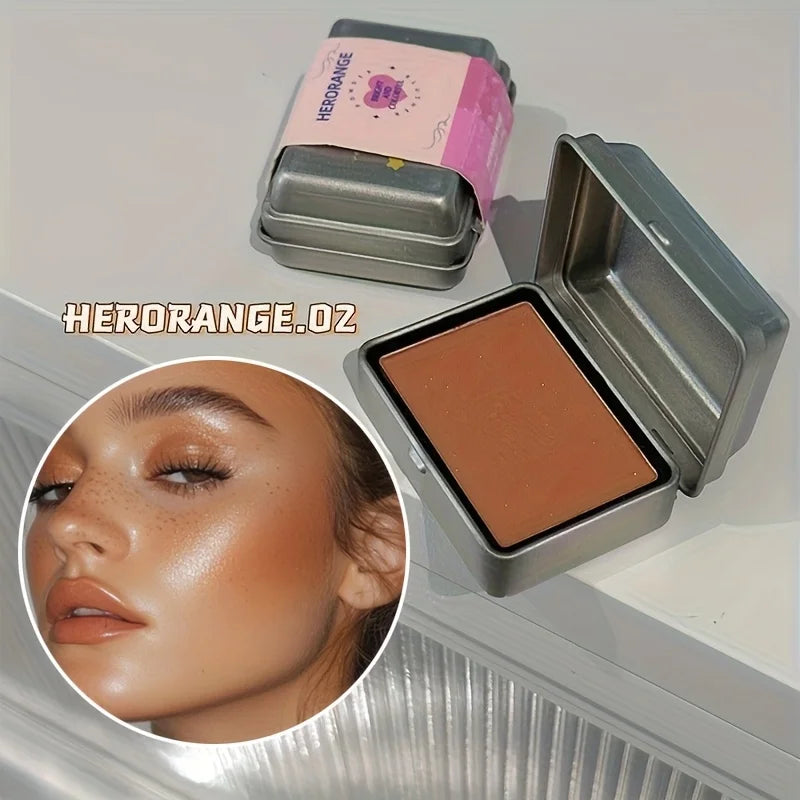 Herorange 6-Color Tinplate Blush Palette