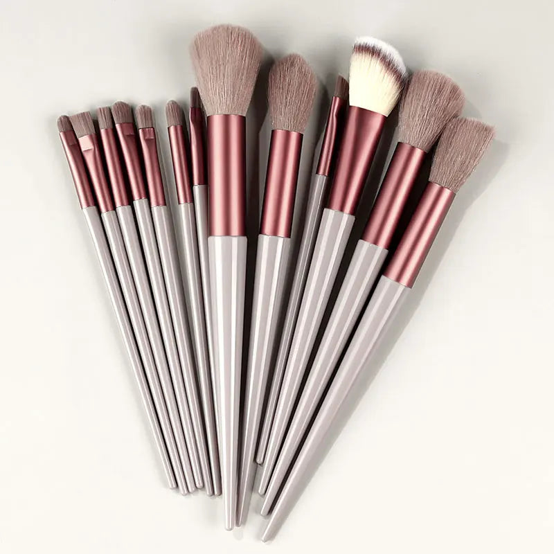 13PCS Makeup Brush Set with Puffs